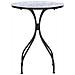 Tavolino Bistrot Camprena 60 Cm 60 Cm Metallo Nero - Foto miniatura 10