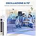 Ventilatore A Torre 45w A 3 Modalità E 3 Velocità Con Timer Da 12h E Diffusore, 31.5x31.5x96 Cm, Bianco - Foto miniatura 4