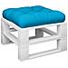 Cuscino Per Pallet Blu 60x60x12 Cm In Tessuto - Foto miniatura 3