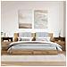 Comodini 2pz Rovere Artigianale 50x32x60cm In Legno Multistrato - Foto miniatura 5