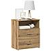 Comodini 2pz Rovere Artigianale 50x32x60cm In Legno Multistrato - Foto miniatura 10