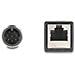 Cavo M12 codificato A a 8 pin maschio per RJ45 femmina PVC 0,5 m - Foto miniatura 3