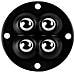 20pcs Ruote Girevoli, Rotelle Girevoli Adesive, Rotelle Per Mobili Resistenti (confezione Da 4) Black - Foto miniatura 2