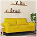 Divano A 2 Posti Giallo 140 Cm In Velluto - Foto miniatura 8
