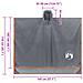 Poncho Antipioggia Cappuccio Design 2 in 1 Arancione 223x145 cm - Foto miniatura 9