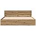 Rete Letto con Testata in Rovere Artigianale 180x200 cm Legno Ingegnerizzato - Foto miniatura 6