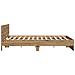 Rete Letto con Testata in Rovere Artigianale 180x200 cm Legno Ingegnerizzato - Foto miniatura 7