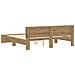 Rete Letto con Testata in Rovere Artigianale 180x200 cm Legno Ingegnerizzato - Foto miniatura 8