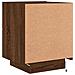 Comodino con Luci LED Rovere Marrone in Legno Multistrato - Foto miniatura 9