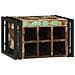 Portabottiglie 46x35x27.5 cm Legno massello riciclato - Foto miniatura 3
