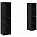 Mobile TV da Parete 4 pcs Rovere Nero 37 x 37 x 72 cm - Foto miniatura 1