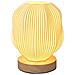 Lampada Da Scrivania Usb Con Base In Legno, Controllo Touch Dimmerabile, Design Stampato In 3d - Foto miniatura 1