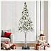 Albero di Natale con luci a strisce a LED Bianco 210 cm PE - Foto miniatura 2