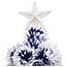 Lusso Casadino -  Albero Natale Preilluminato Bianco E Blu 210 Cm In Fibra Ottica - Foto miniatura 5