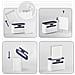 Dispenser Di Filo Interdentale Smart Con Sensore - Ricaricabile Type-c Con 100 Plettri Grey - Foto miniatura 4