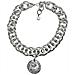 Collana In Argento A Doppia Maglia Grande Con Moneta - Foto miniatura 1