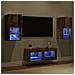 Mobiletti TV da Parete 4 pcs Legno vecchio 30,5 x 30 x 60 cm - Foto miniatura 5