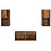 Mobiletti TV da Parete 4 pcs Legno vecchio 30,5 x 30 x 60 cm - Foto miniatura 9