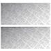 Dischi Quadrati 2 pcs Argento 70 x 30 cm Alluminio - Foto miniatura 1