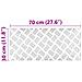 Dischi Quadrati 2 pcs Argento 70 x 30 cm Alluminio - Foto miniatura 8