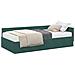 Struttura Letto Angolare con Materasso 2 pcs Verde Velluto - Foto miniatura 1