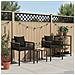 Set di Mobili da Esterno con cuscino 3 pcs Nero Rattan in PE - Foto miniatura 4