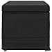 Pouf Nero Pelle Sintetica e Legno Ingegnerizzato - Foto miniatura 5