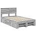 Struttura del letto con testiera Grigio Sonoma 120 x 200 cm - Foto miniatura 4