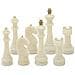 Set 8 Scacchi Decorativi Quarzy In Resina Bianco E Oro - Foto miniatura 1