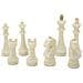 Set 8 Scacchi Decorativi Quarzy In Resina Bianco E Oro - Foto miniatura 7