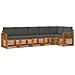 Set divani 6 pcs Naturale e Antracite Legno di Acacia Massello - Foto miniatura 1