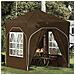 Tenda per feste a pop-up 192 x 192 x 245 cm Tortora - Foto miniatura 2