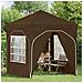 Tenda per feste a pop-up 192 x 192 x 245 cm Tortora - Foto miniatura 3