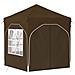 Tenda per feste a pop-up 192 x 192 x 245 cm Tortora - Foto miniatura 5