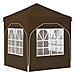 Tenda per feste a pop-up 192 x 192 x 245 cm Tortora - Foto miniatura 9