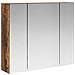 Mobiletto per specchio da bagno Rovere fumé 60 x 14,5 x 50 cm - Foto miniatura 1