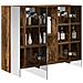Mobiletto per specchio da bagno Rovere fumé 60 x 14,5 x 50 cm - Foto miniatura 3