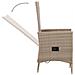 Set Mobili da Pranzo per Giardino 5 pz Beige - Foto miniatura 9