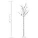 Albero Natale 200 LED 1,8 m Salice Bianco Caldo Interno Esterno - Foto miniatura 8