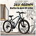 26"" Bicicletta Elettrica GT900 Shimano 21 Velocità Batteria 36V13Ah 250W 25KM /H 30-60km Display LCD con Sblocco NFC City E-Bike - Foto miniatura 3