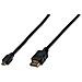 Cavo Hdmi High Speed With Ethernet Connettori Micro Hdmi "D" Maschio / Hdmi "A" Maschio Mt. 2 - Foto miniatura 3