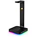 ST100 RGB Premium Porta Cuffie con Scheda Audio 7.1 Surround Integrata Colore Nero - Foto miniatura 1