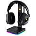 ST100 RGB Premium Porta Cuffie con Scheda Audio 7.1 Surround Integrata Colore Nero - Foto miniatura 2