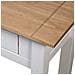 Tavolo Consolle Bianco 110x40x72 cm Legno Massello Pino Panama - Foto miniatura 6