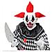 Maschera Testa Completa Clown Horror Con Capelli - Foto miniatura 2