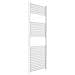 Termoarredo Bagno Scaldasalviette Acciaio Radiatore Calorifero Termosifone Bianco *** Misure : H1500xl550xi500 30 Tubi - Foto miniatura 4