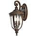 Lanterna A 3 Luci Da Esterno A Parete Media Bronzo Britannico Ip44, E14 - Foto miniatura 1
