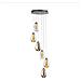 Sospensione A Soffitto A Goccia A Grappolo In Cristallo Con 6 Luci Integrate A Led Cromata - Foto miniatura 6