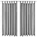 2 Pz Tende In Micro Raso Con Passanti 140x175 Cm Grigie - Foto miniatura 7