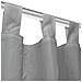 2 Pz Tende In Micro Raso Con Passanti 140x175 Cm Grigie - Foto miniatura 9